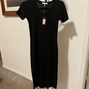 Rag & Bone Classic Black Midi Dress